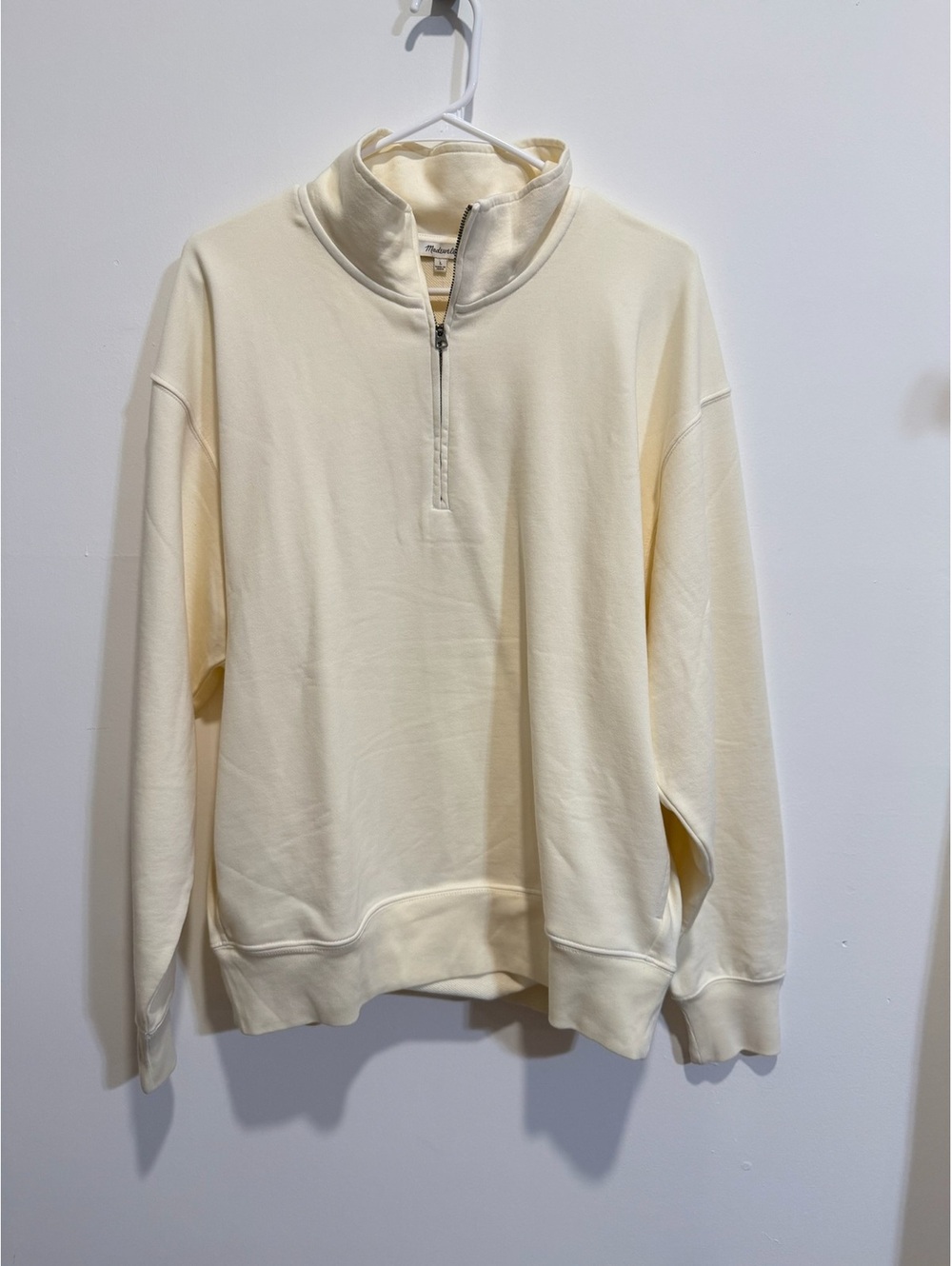 Madewell Sweatshirt Cream Size L